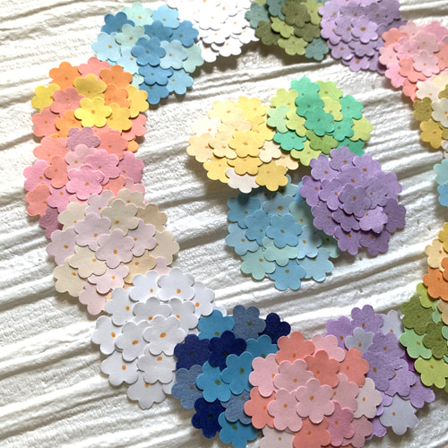 クラフトパンチ 花 花束 カラフル 20枚入 入学・卒業・アルバム制作等