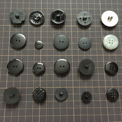 ブラック系 デザインボタン アソート 5枚目の画像