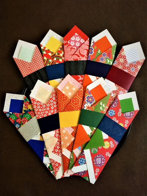 和風　着物の祝い箸袋　お正月・記念日　お色が選べる5枚セット 2枚目の画像