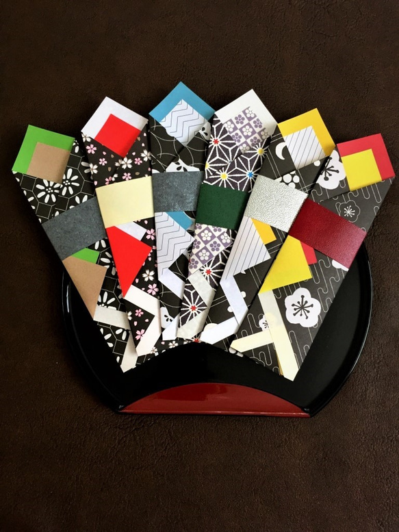 和風　着物の祝い箸袋　お正月・記念日　お色が選べる5枚セット 8枚目の画像