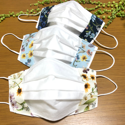 [再販] 不織布マスクカバー　夏使用1枚仕立て追加　リバティプリマベーラ　 1枚目の画像