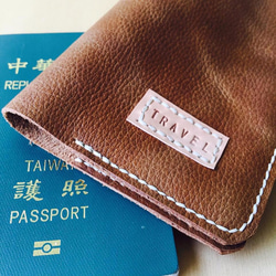 客製化護照夾 畢業禮物 澳洲留學 打工必備 嗅皮手作 第6張的照片