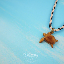 【海洋飾品 Wooden Necklace】海洋原木飾品--海龜原木項鍊 第2張的照片