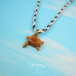 【海洋飾品 Wooden Necklace】海洋原木飾品--海龜原木項鍊 第4張的照片