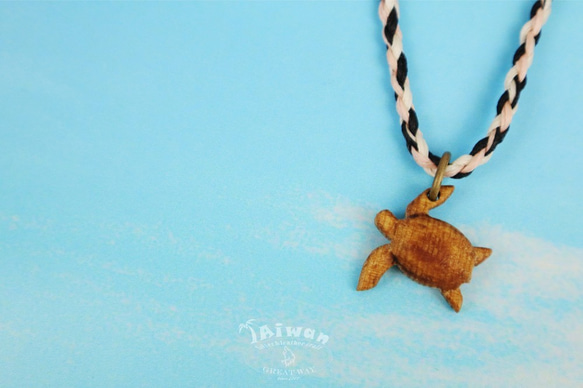 【海洋飾品 Wooden Necklace】海洋原木飾品--海龜原木項鍊 第6張的照片
