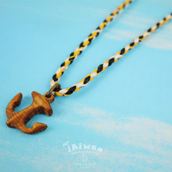 【海洋飾品 Wooden Necklace】海洋原木飾品--海錨 原木項鍊 第2張的照片