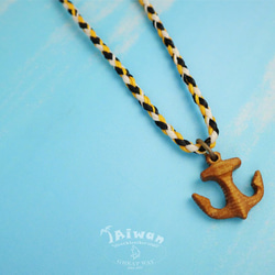 【海洋飾品 Wooden Necklace】海洋原木飾品--海錨 原木項鍊 第5張的照片