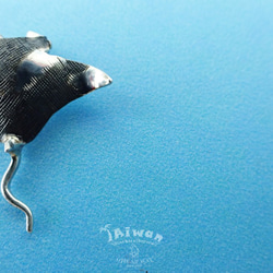 【925海洋銀飾 Diving silver】寫實版小魟魚項鍊 /Manta/墜飾/可更換為耳環 第5張的照片