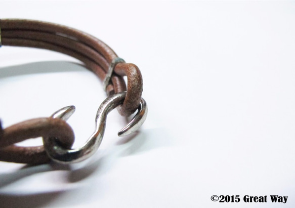 手工製作皮件－率性皮繩手環 第3張的照片
