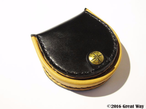 手作り革製品 - ホースシュー紳士財布 2枚目の画像