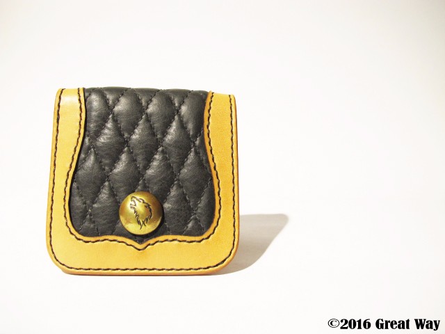 手作り革製品 - ウルフショートクリップ