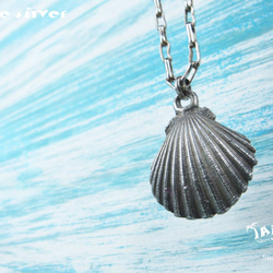 925銀海洋潛水銀飾--大貝殼項鍊 第3張的照片