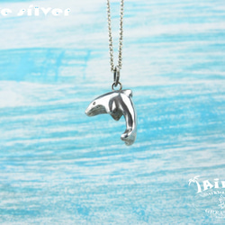 925銀海洋潛水銀飾--小海豚墜飾 第5張的照片