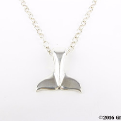 【Diving silver】925銀海洋潛水銀飾--鯨魚尾墜飾 Ⅰ 第1張的照片