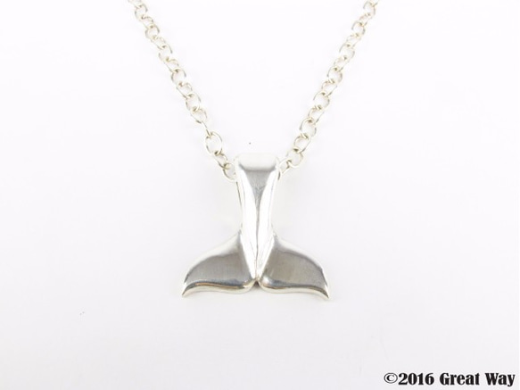 【Diving silver】925銀海洋潛水銀飾--鯨魚尾墜飾 Ⅰ 第1張的照片