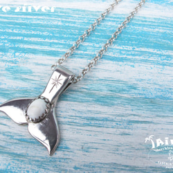 【Diving silver】925銀海洋潛水銀飾--硨磲鯨魚尾墜飾 第5張的照片