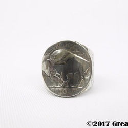 【Coin art】925銀手工銀飾--野牛美金錢幣戒 第5張的照片