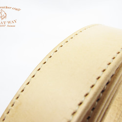 手作りの皮革製品 - デザイナーモデル縫合ベルト 2枚目の画像