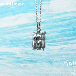 【Diving silver】925銀海洋潛水銀飾--萌萌噠小章魚保護姿態墜飾 第3張的照片