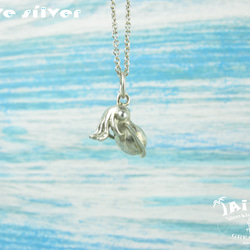 【Diving silver】925銀海洋潛水銀飾--迷你3D花枝項鍊 第1張的照片