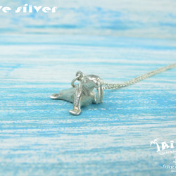 【Diving silver】925銀海洋潛水銀飾--迷你3D海象項鍊 第2張的照片