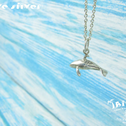 【Diving silver】925銀海洋潛水銀飾--迷你3D殺人鯨項鍊 第3張的照片