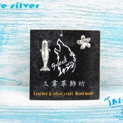 【Diving silver】925銀海洋潛水銀飾--迷你3D抹香鯨耳環 第4張的照片