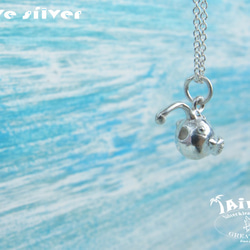 【Diving silver】925銀海洋潛水銀飾--迷你3D燈籠魚項鍊 第3張的照片