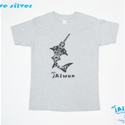 【獨家商品】毛利人圖騰風格絹印海洋潛水棉 T-shirt--鋸齒鯊/鯊魚 第2張的照片