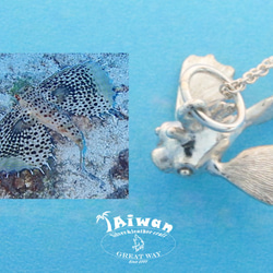 【Diving silver】925銀海洋潛水銀飾--迷你3D東方豹魴鮄項鍊 第6張的照片