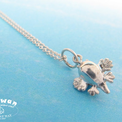【Diving silver】925銀海洋潛水銀飾--迷你3D Q版 海神海蛞蝓/大西洋海蛞蝓 項鍊 第2張的照片