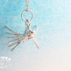 【Diving silver】925銀海洋潛水銀飾--迷你3D獅子魚項鍊 第2張的照片