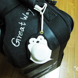 【海洋行李吊牌】手工製作皮件--企鵝行李吊牌 / 行李牌 第5張的照片