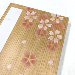杉の木製！桜の花/御朱印帳【中】 4枚目の画像