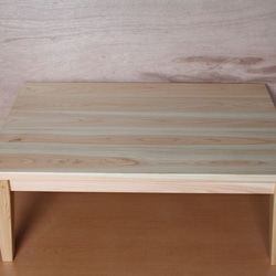 リビングテーブル・ヒノキ材 2枚目の画像