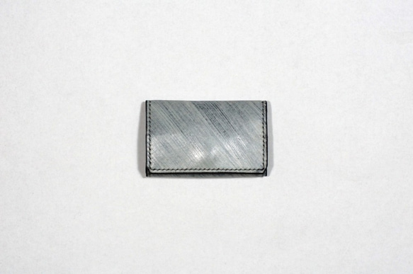 【 地下皮革工作室 】隨身系列：純手縫植鞣革零錢包 - 黑色刷蠟 第7張的照片