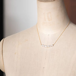 K18YG KESHI Pearl Pendant Necklace 4枚目の画像