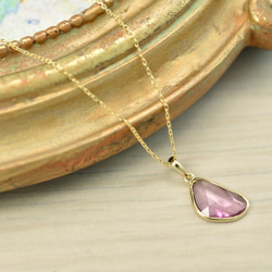 Noheat Sapphire_1.13ct/k18YG Necklace【Petalo/ペタロ】 2枚目の画像