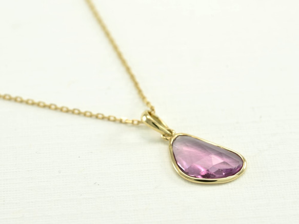 Noheat Sapphire_1.13ct/k18YG Necklace【Petalo/ペタロ】 1枚目の画像