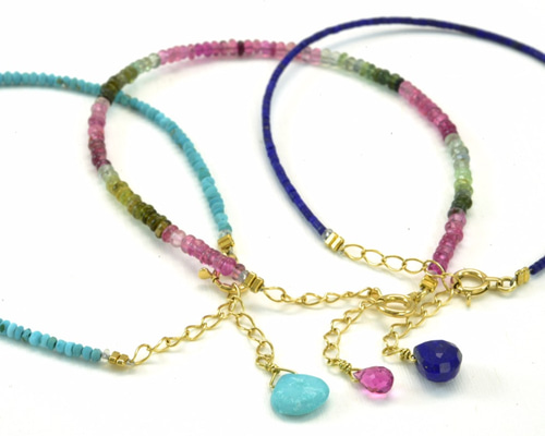 トルマリン　ブレスレット K18 K18 18金 ピンクトルマリン ブレスレット アンクレットの通販 by