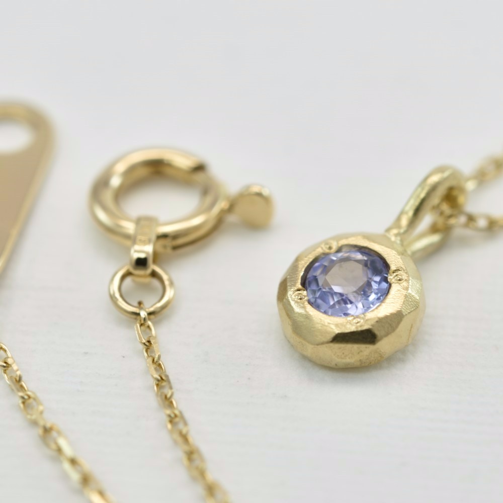 12月誕生石 タンザナイト K18 ネックレス 0.10ct (M-N017)