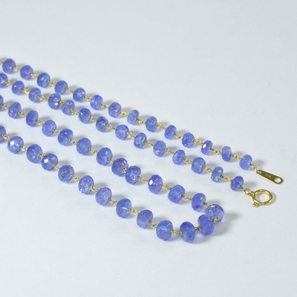 Tanzanite /K18YG 【Matinee necklace】 3枚目の画像