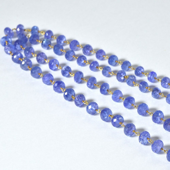 Tanzanite /K18YG 【Matinee necklace】 4枚目の画像