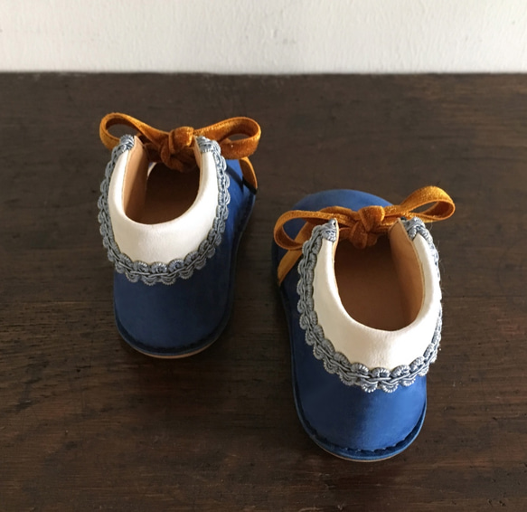 round-collar boots ＊ majolica blue 2枚目の画像