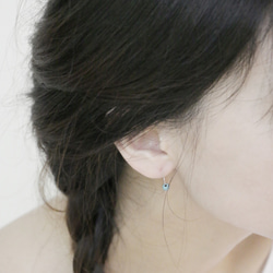 Pin Series Earrings: Turquoise 4枚目の画像