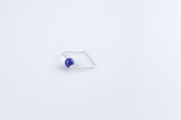 Pin Series Earrings: Lapis Lazuli 1枚目の画像