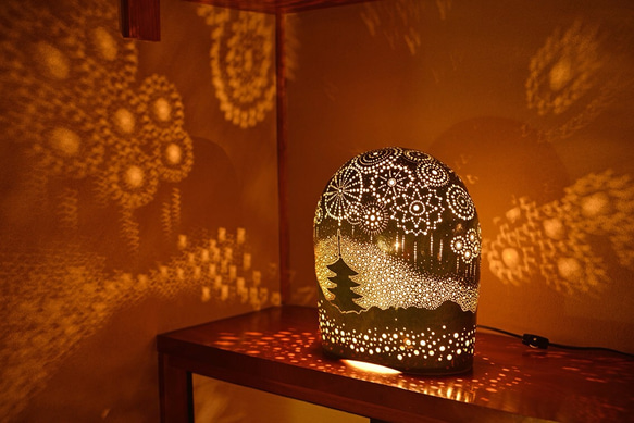 陶器の灯り 奈良若草山山焼き スタンドライト・テーブルランプ 釉 通販