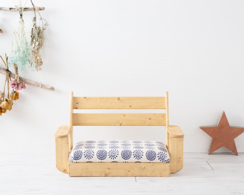 値下げしました！キッズサイズ　ブラウン2人掛けソファ 2人掛けソファー NOANA ｜家具・インテリア通販 Re:CENO(リセノ)