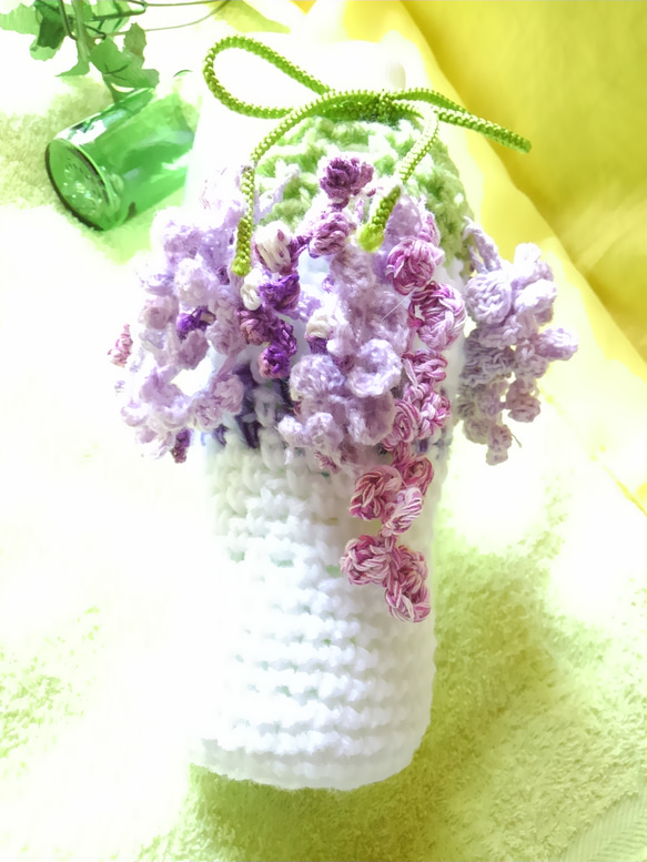 ♥️手編み♥️ハンドメイド♥️お花いっぱいバッグ♥️お花いっぱい