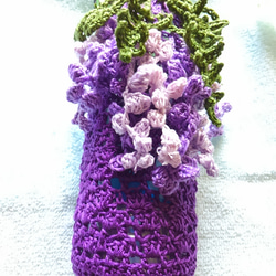 ペットボトルカバー*＊藤の花*かぎ針編み その他ケース ☆回天 通販